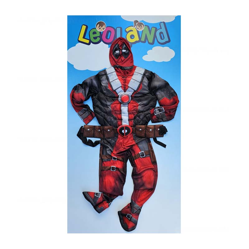 Izmositott Deadpool felnott ferfi halloween vagy farsangi jelmez maszkkal