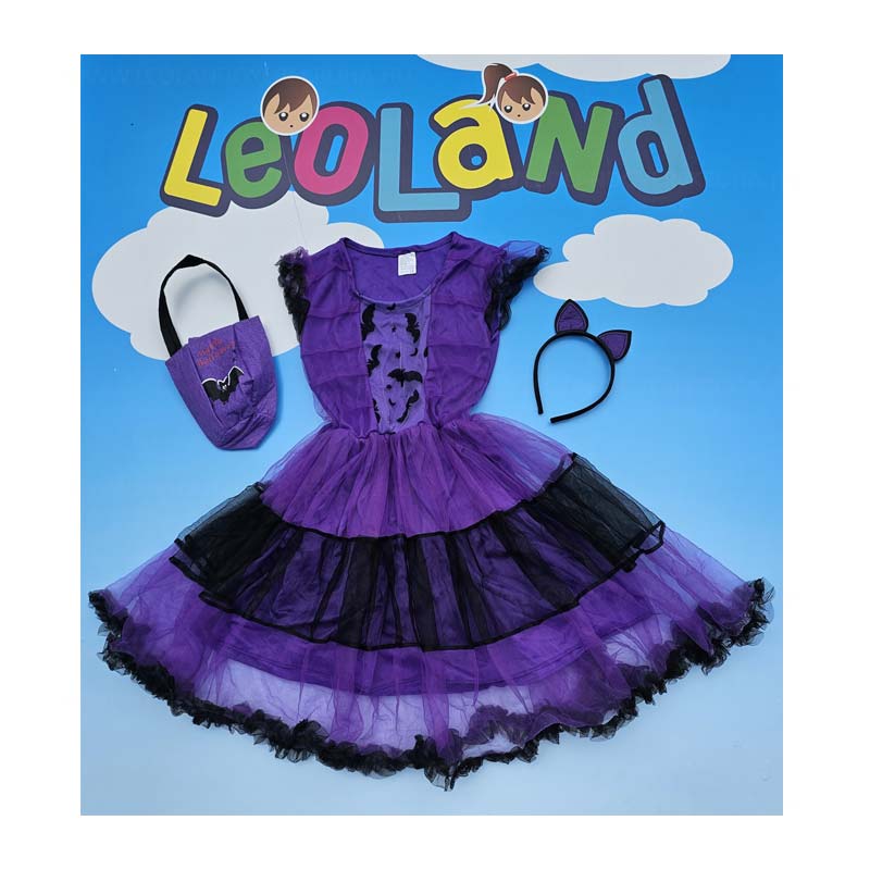 Denever gyerek lany halloween vagy farsangi jelmez kiegeszitokkel