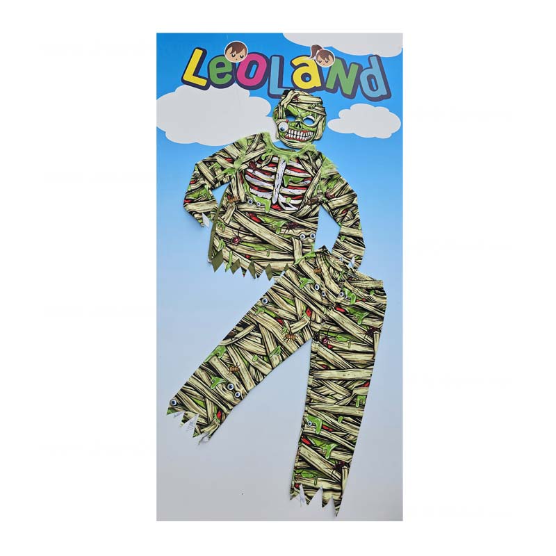 Halloween Mumia gyerek fiu jelmez maszkkal