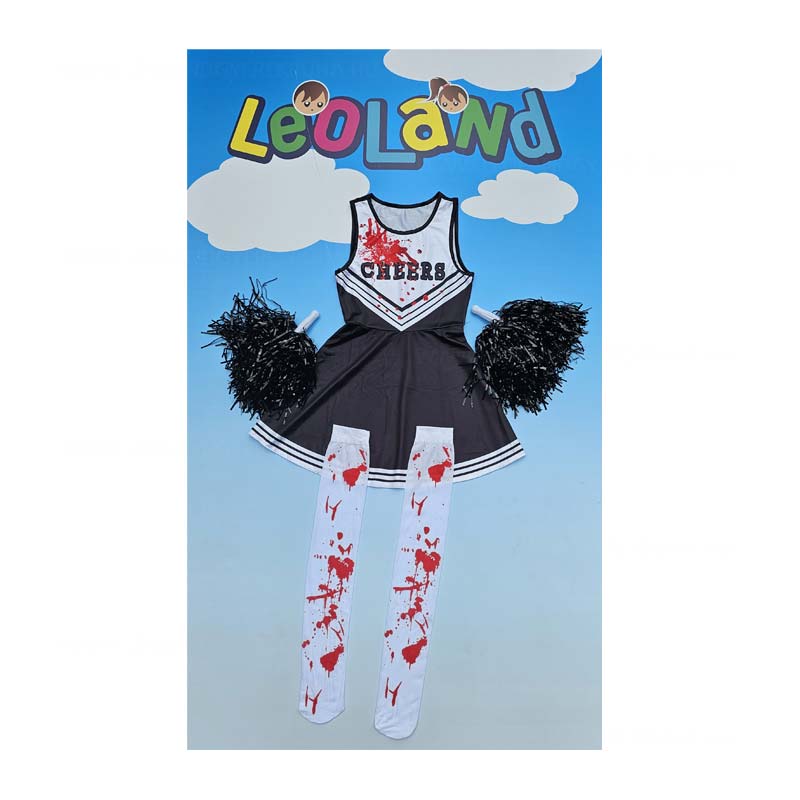 Halloween Szurkolo Pom Pom gyerek lany jelmez kiegeszitokkel