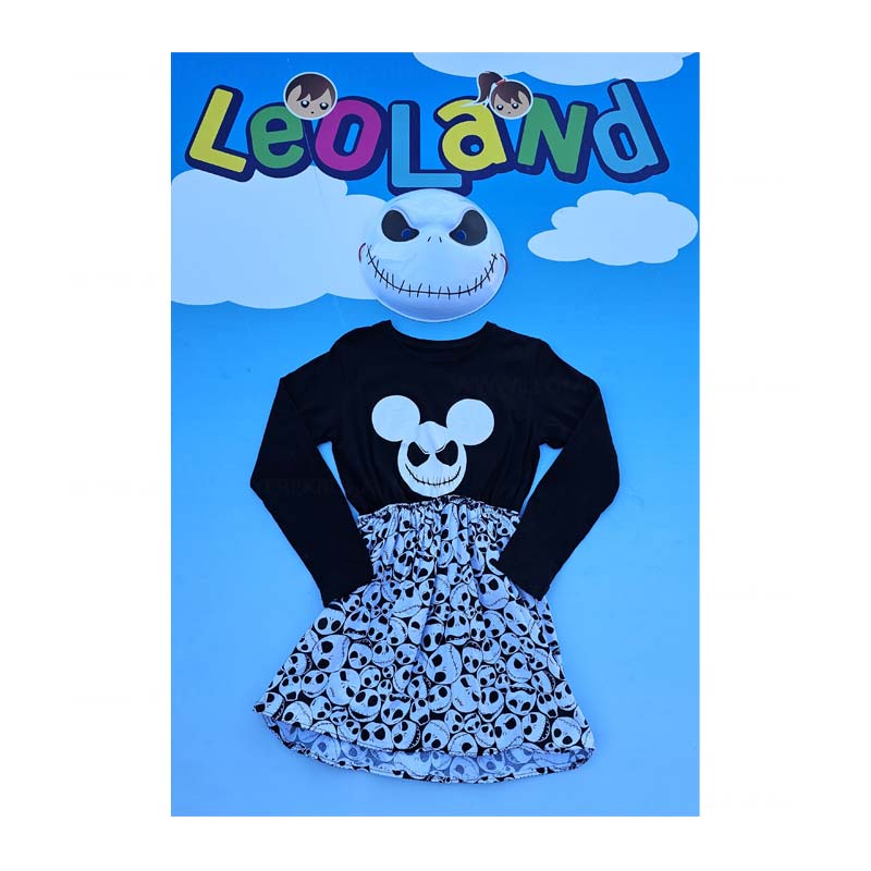 Jack Skellington karacsonyi lidercnyomas gyerek lany halloween vagy farsangi jelmez maszkkal