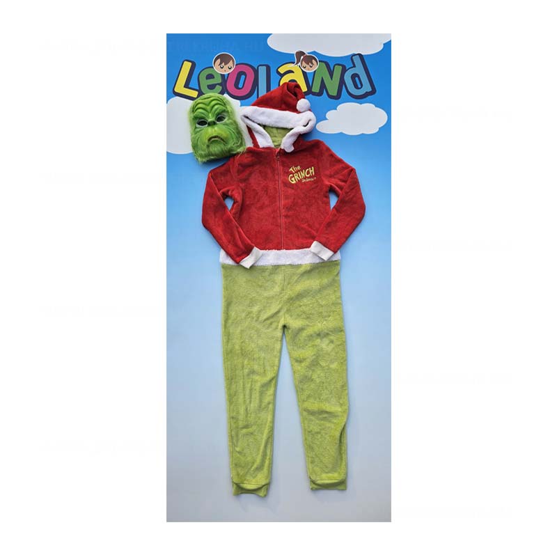 Grincs gyerek unisex lany fiu karacsonyi farsangi jelmez muanyag maszkkal