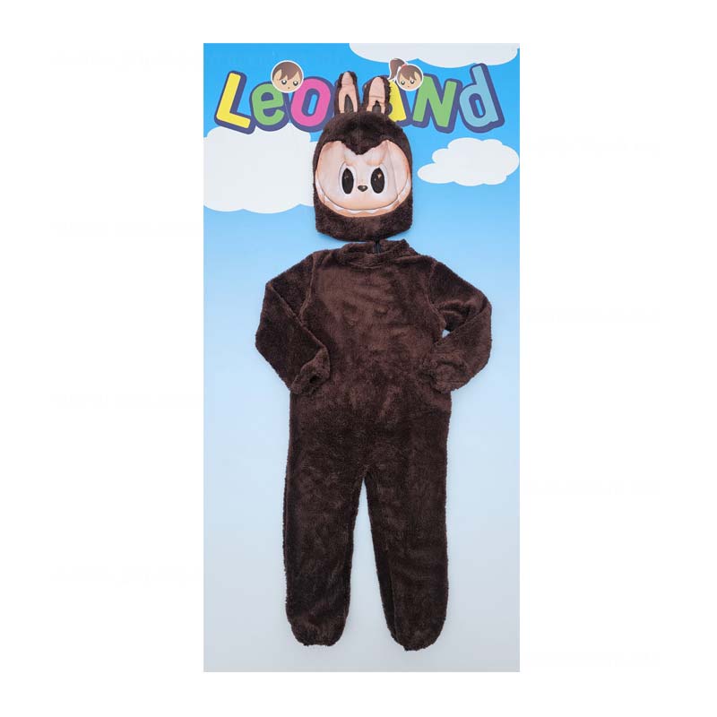 Labubu gyerek fiu farsangi jelmez pihe ouha barna szinu