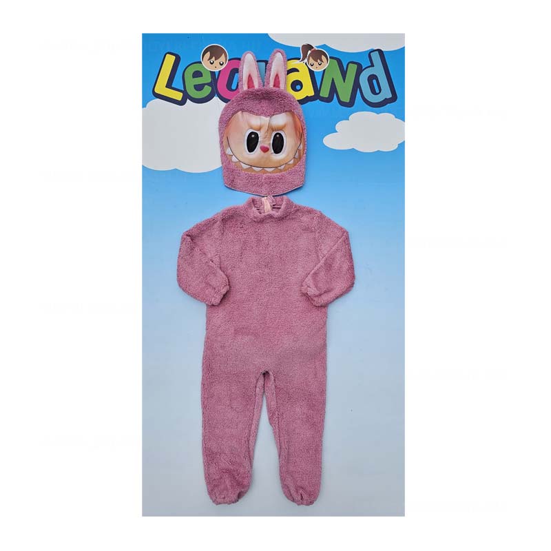 Labubu gyerek lany farsangi jelmez pihe puha rozsaszin jelmez